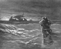 Иисус идет по морю