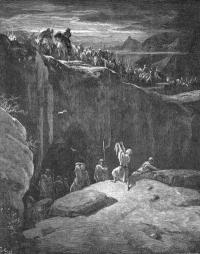 Давид и Саул у пещеры Эн-Гадди