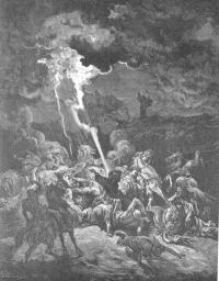 Пророк Илия вызывает огонь с неба