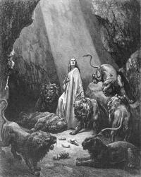 Пророк Даниил во рву львином